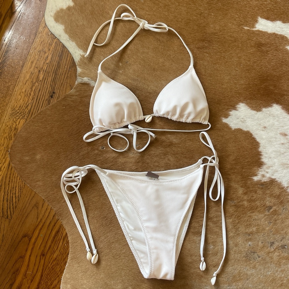 Z Supply Cream Bikini Bottom